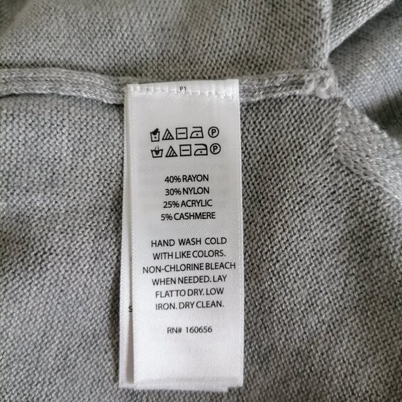 Rachael Zoe Womens Gray Sunday Funday Drop Shoulder Pullover Hoodie Size M - Picture 7 of 9